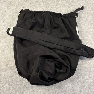 Cote & Ciel Black Nylon Zip Close Crossbody Bag Backpack Adjustable Strap Pocket